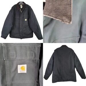 Carhartt Heavy Coat Jacket Canvas Duck Insulated Arctic Quilt Lined Tall 46 XXLT